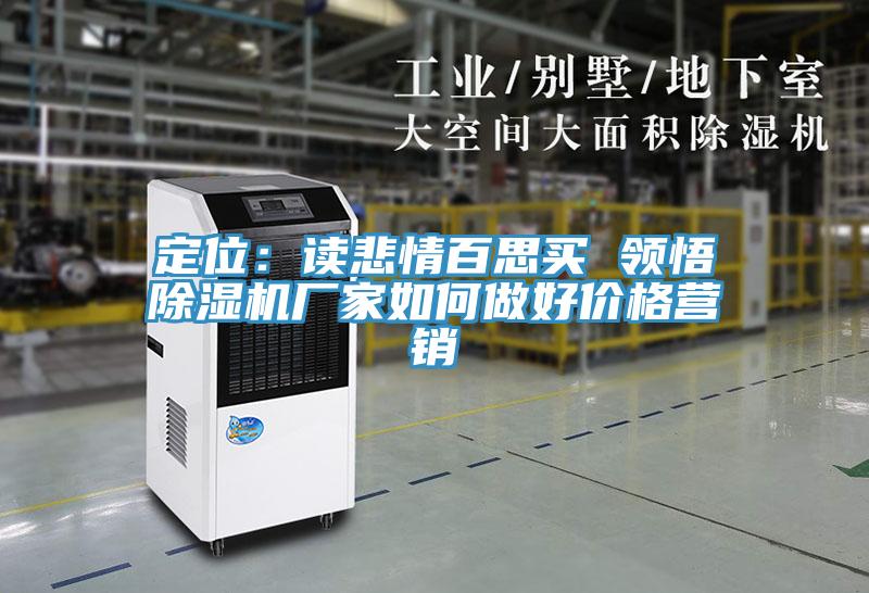 定位:讀悲情百思買 領(lǐng)悟除濕機(jī)廠家如何做好價格營銷