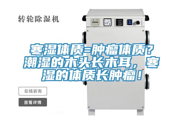 寒濕體質(zhì)=腫瘤體質(zhì)?潮濕的木頭長木耳,寒濕的體質(zhì)長腫瘤!