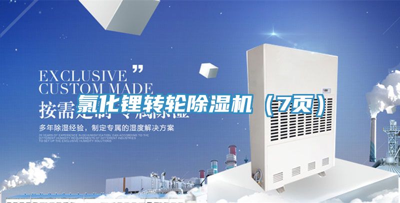 氯化鋰轉(zhuǎn)輪除濕機(7頁)