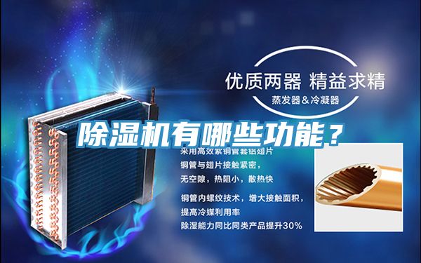 除濕機有哪些功能？