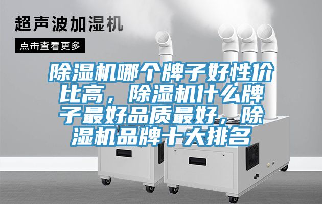 除濕機哪個牌子好性價比高，除濕機什么牌子最好品質最好，除濕機品牌十大排名